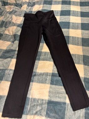 Black fleece lined leggings. New without tags